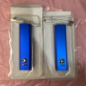 NEW- Set of 2 Portable Chargers